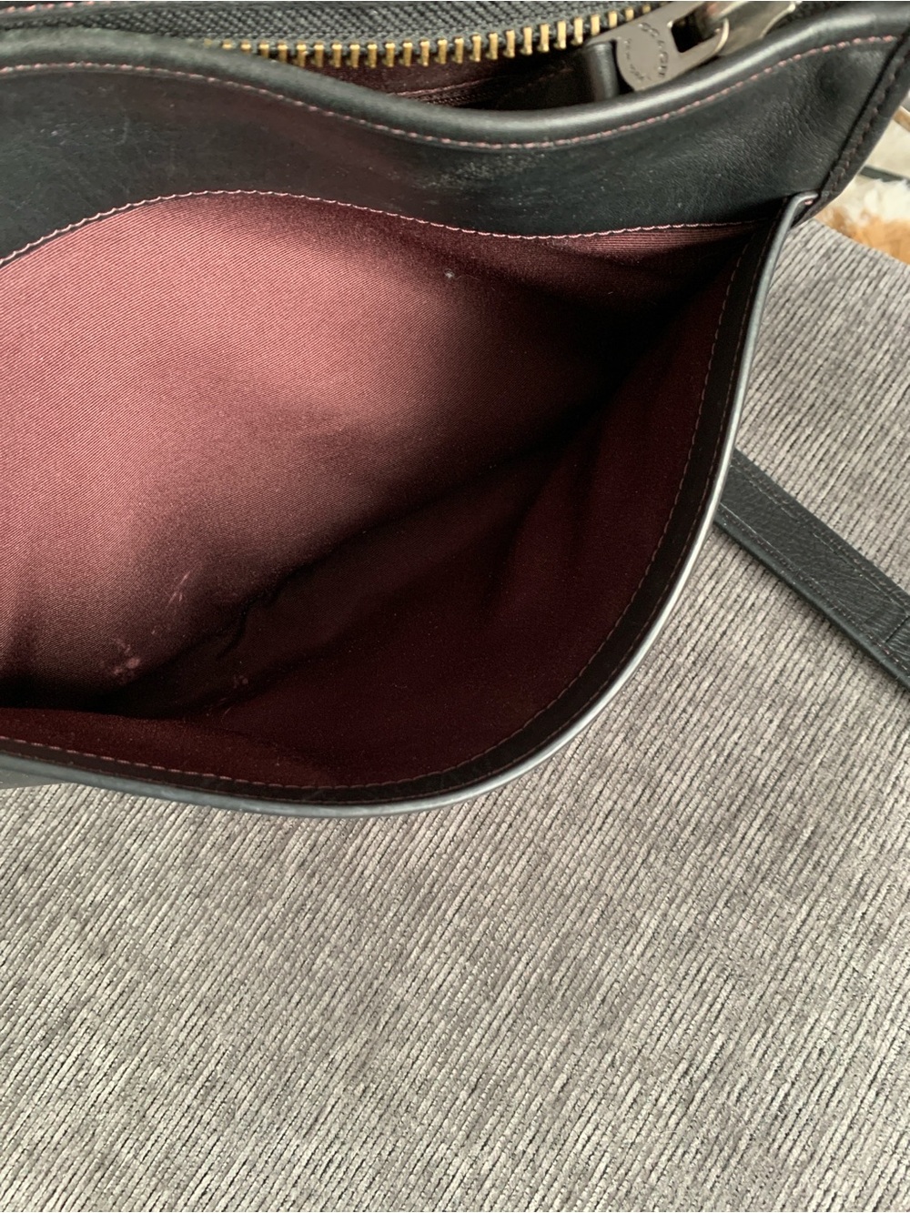 Limited Edition 75th Anniversary Saddle Bag | Black & Burgundy #38247 - Picture 7 of 16